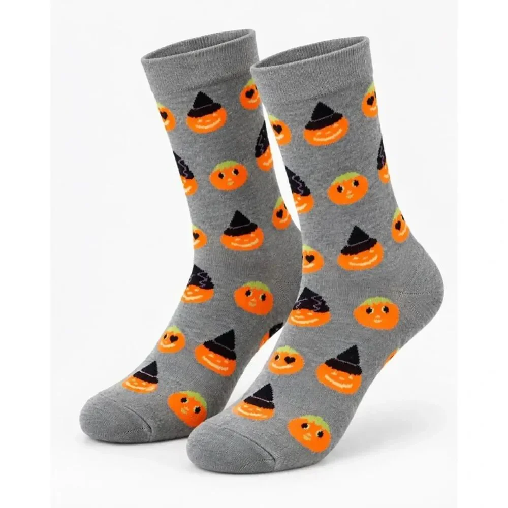 Halloween Witch Jack-O’-Lantern Crew Socks
